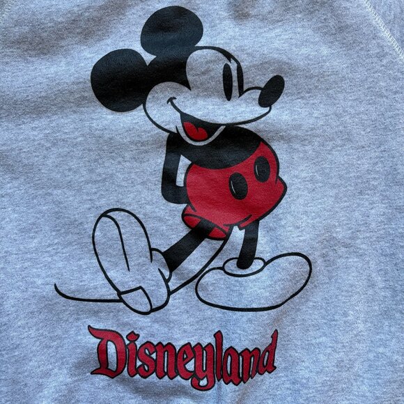 Disneyland Sweatshirt Mickey Mouse Heather Gray Disney Merch Unisex | Sz XS - Picture 4 of 11